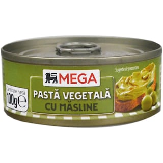 MEGA | Pasta vegetala cu masline 100g