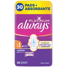 Always | Platinum | Absorbante marimea 1 Ultra Normal, 30 bucati