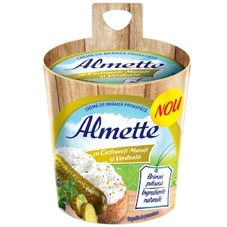 Almette | Crema de branza proaspata, cu castraveti murati si verdeata 150g