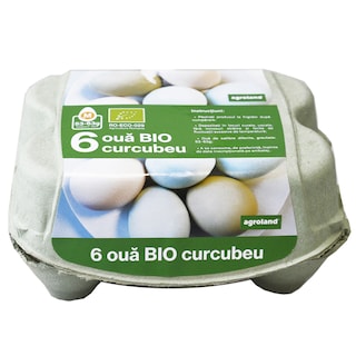 Oua curcubeu ecologice, marimea M, 6 bucati