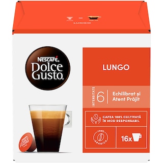 Nescafe | Dolce Gusto | Cafea Lungo, 16 capsule