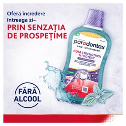 Parodontax | Apa de gura Gum Stregthen & Protect Icy Mint 500ml