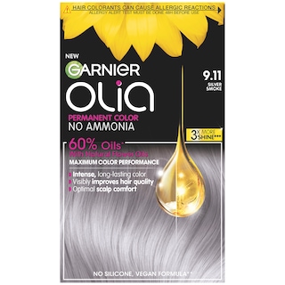 Garnier | Vopsea permanenta pentru par, fara amoniac, 9.11 Silver Smoke