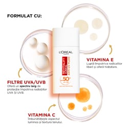 L'Oreal Paris | Crema cu textura fluida cu Vitamina C SPF 50+ Revitalift Clinical 50ml