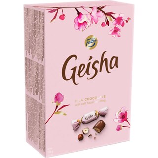 Geisha | Bomboane de ciocolata cu lapte, cu crema de alune de padure 150g