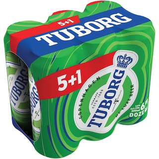Tuborg | Bere lager 5+1 x 0.5L