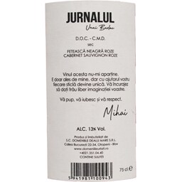 Jurnalul unui Burlac | Vin rose 750ml