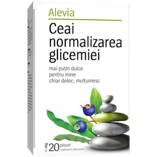 Alevia | Ceai pentru normalizarea glicemiei 20 plicuri 20x1.7g