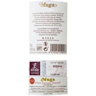 Muga Reserva | Vin rosu selection especial 0.75l