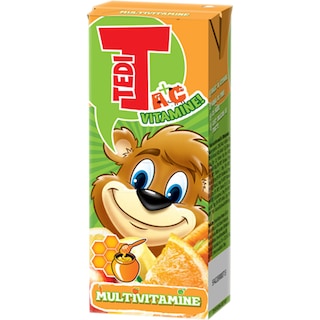 Tedi | Suc de morcovi si fructe imbogatit cu vitamine 200ml