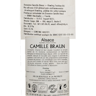 Domanie Camille | Vin alb Braun Riesling 0.75l