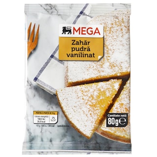 MEGA | Zahar pudra vanilinat 80g