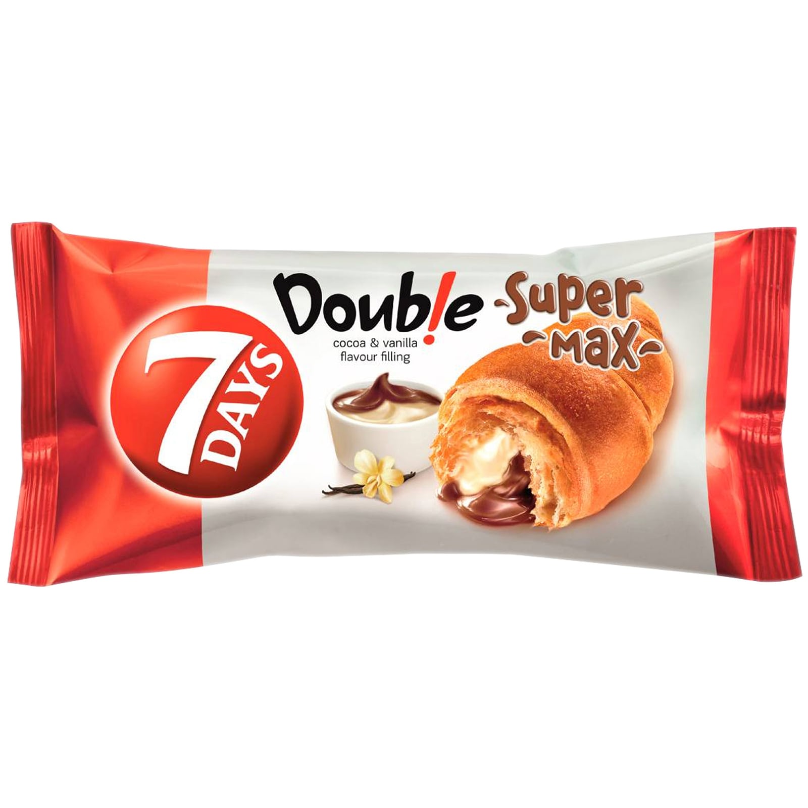 7Days | Double Super Max | Croissant cu crema de cacao si vanilie