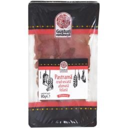 Pastrama crud-uscata afumata feliata 80g