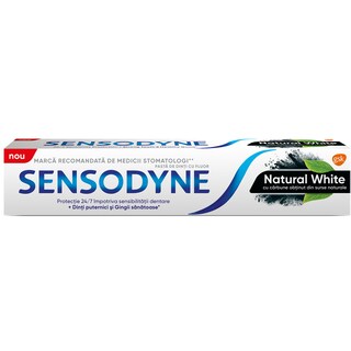 Sensodyne | Pasta de dinti Natural White cu carbune 75ml
