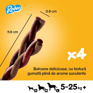 Pedigree | Rodeo | Hrana complementara cu vita pentru caini adulti 70g