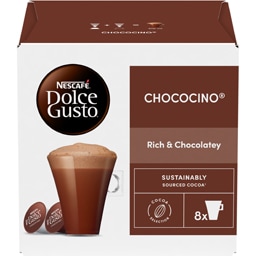 Nescafe | Dolce Gusto | Ciocolata calda Chococino, 16 capsule, 8 bauturi