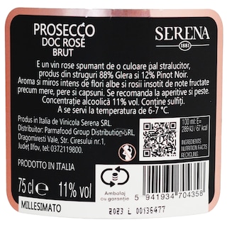 Serena | Prosecco roze brut  0.75L
