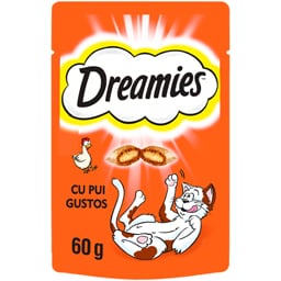 Dreamies | Hrana complementara cu pui pentru pisici adulte si pisoi 60g