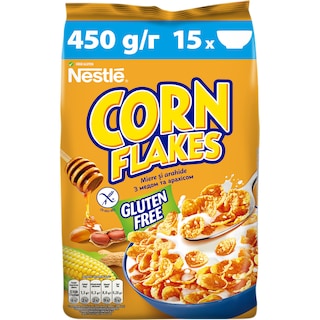 Nestle | Corn flakes fara gluten cu miere, arahide si vitamine 450g