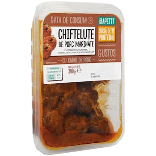 Mega Apetit | Chiftelute de porc marinate 300g