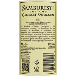 Domeniile Samburesti | Vin rosu sec Cabernet Sauvignon 0.75L