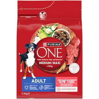 Purina One | Hrana caini vita,orez,adult 2.5kg