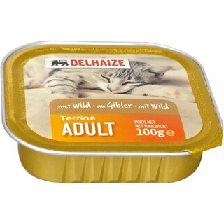 Delhaize | Terina cu carne de vanat, pentru pisici adulte 100g