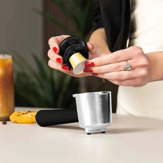 Berlinger Haus | Espressor digital 3-in-1, 950W, capsule, cafea macinata, ESE, negru- argintiu