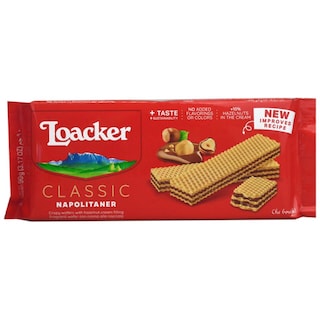 Loacker | Napolitana cu ciocolata si crema de alune 90g
