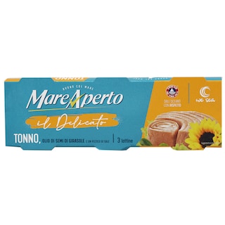 Mare Aperto | Ton in ulei de floarea floarelui 3x70g