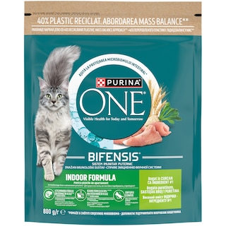 Purina One | Hrana uscata pentru pisici Indoor, cu curcan 800g