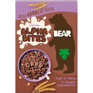 Alpha Bites | Alfabet din 4 tipuri de cereale cu cacao 350g