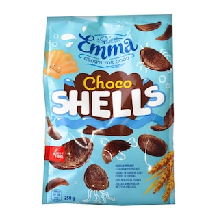 Emma | Cereale in forma de scoici cu gust de ciocolata 250g