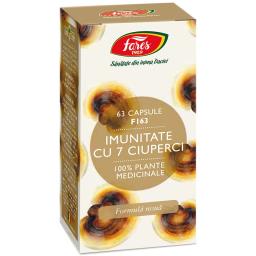 Imunitate cu 7 ciuperci, F163, 63 capsule