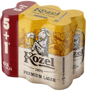 Kozel | Bere Premium Lager 5+1x0.5L
