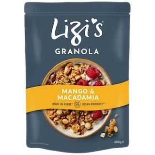Lizi's | Musli granola cu mango si nuci macadamia 400g
