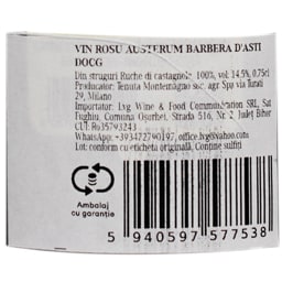 Tenuta Montemagno | Vin rosu Austerum Barbera d'Asti 0.75L