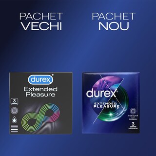 Durex | Prezervative Extended pleasure 3 bucati