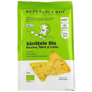 Sanatele bio cu mazare, naut si linte
