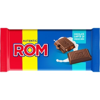 Rom | Ciocolata cu lapte si crema de rom 88g