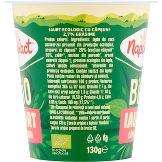 Napolact Bio | Iaurt cu capsuni 130g