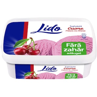 Lido | Inghetata frisca cu cirese, fara zahar adaugat 520g