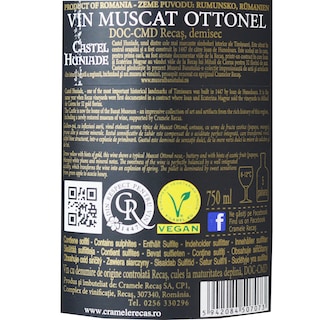 Castel Huniade | Vin alb Muscat Ottonel 0.75L