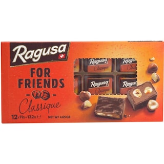 Ragusa | Batoane de ciocolata cu lapte si crema de praline si alune intregi 132g