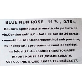 Blue Nun | Bautura spumoasa aromatizata 24K Rose Edition 0.75L