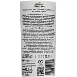 Purcari | Vin rosu sec Cabernet Sauvignon de Purcari 0.75L