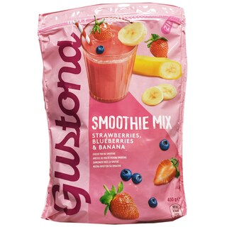 Gustona | Amestec de fructe pentru smoothie cu capsune, banane si afine 400g