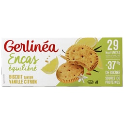 Biscuiti proteici cu aroma de lamaie si vanilie 156g