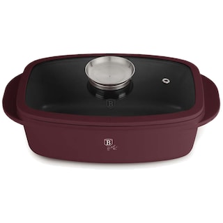 Berlinger Haus | Tava pentru friptura cu capac din sticla si buton pentru aroma